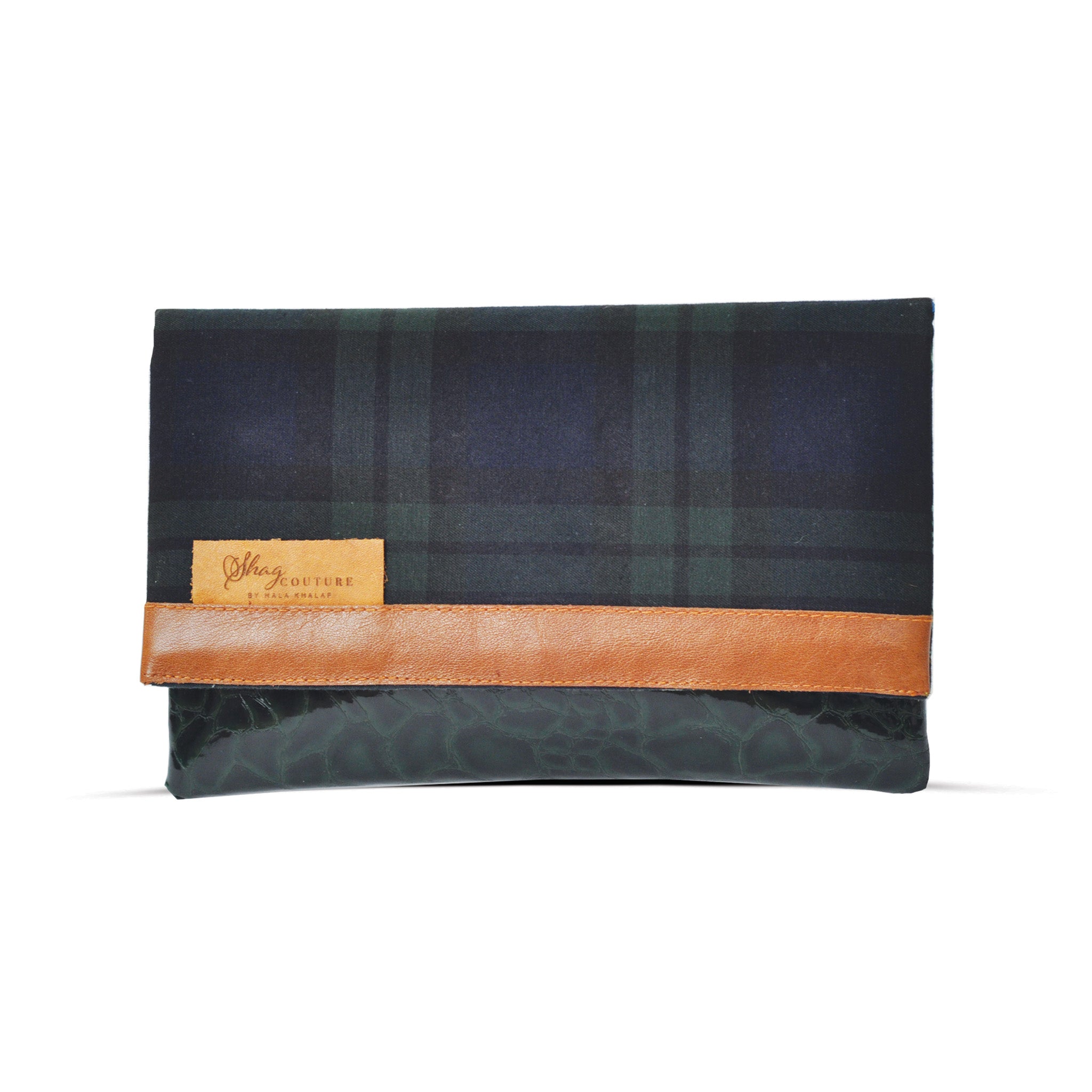 Countryside Plaid Flap Clutch