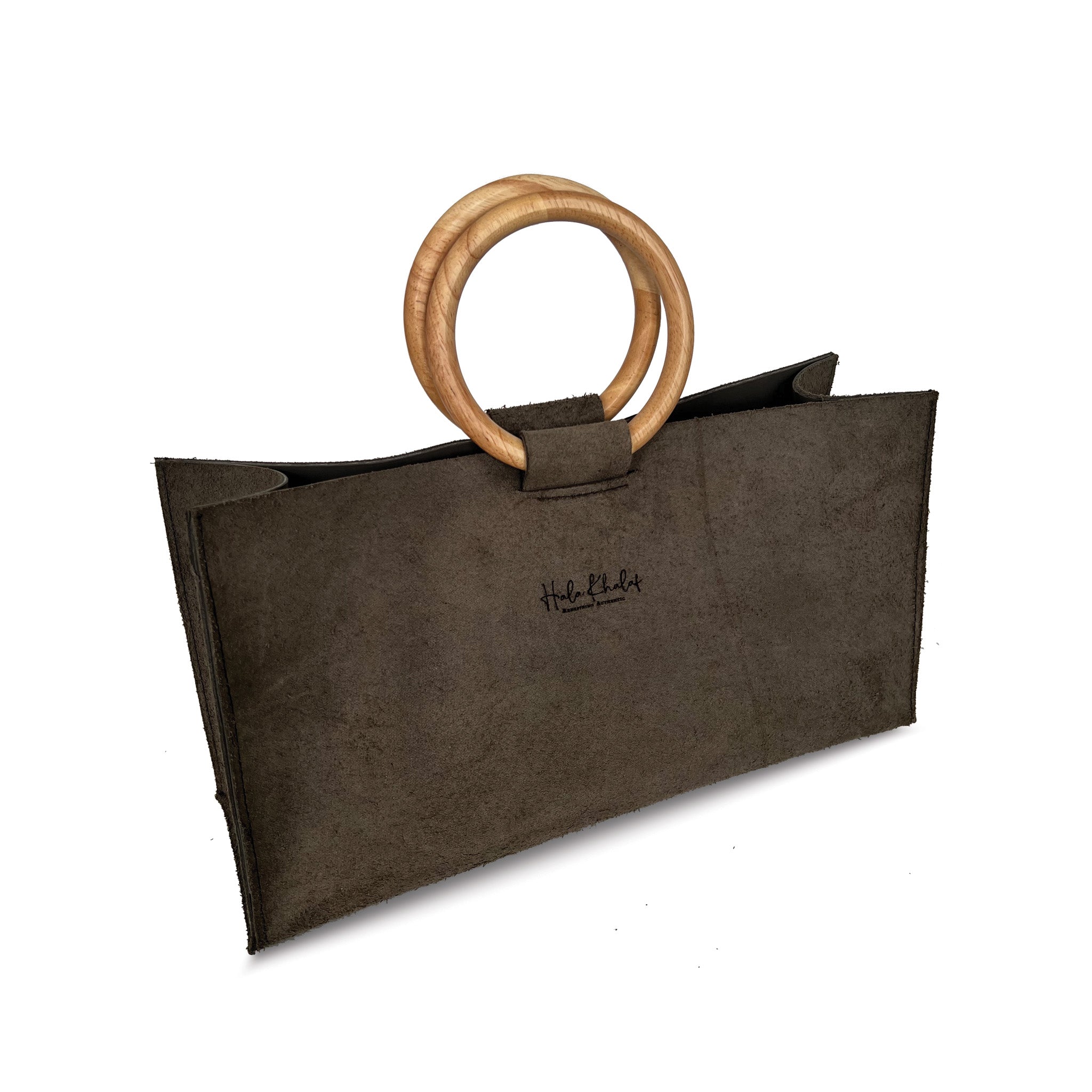 Suede Side Leather Tote - Small