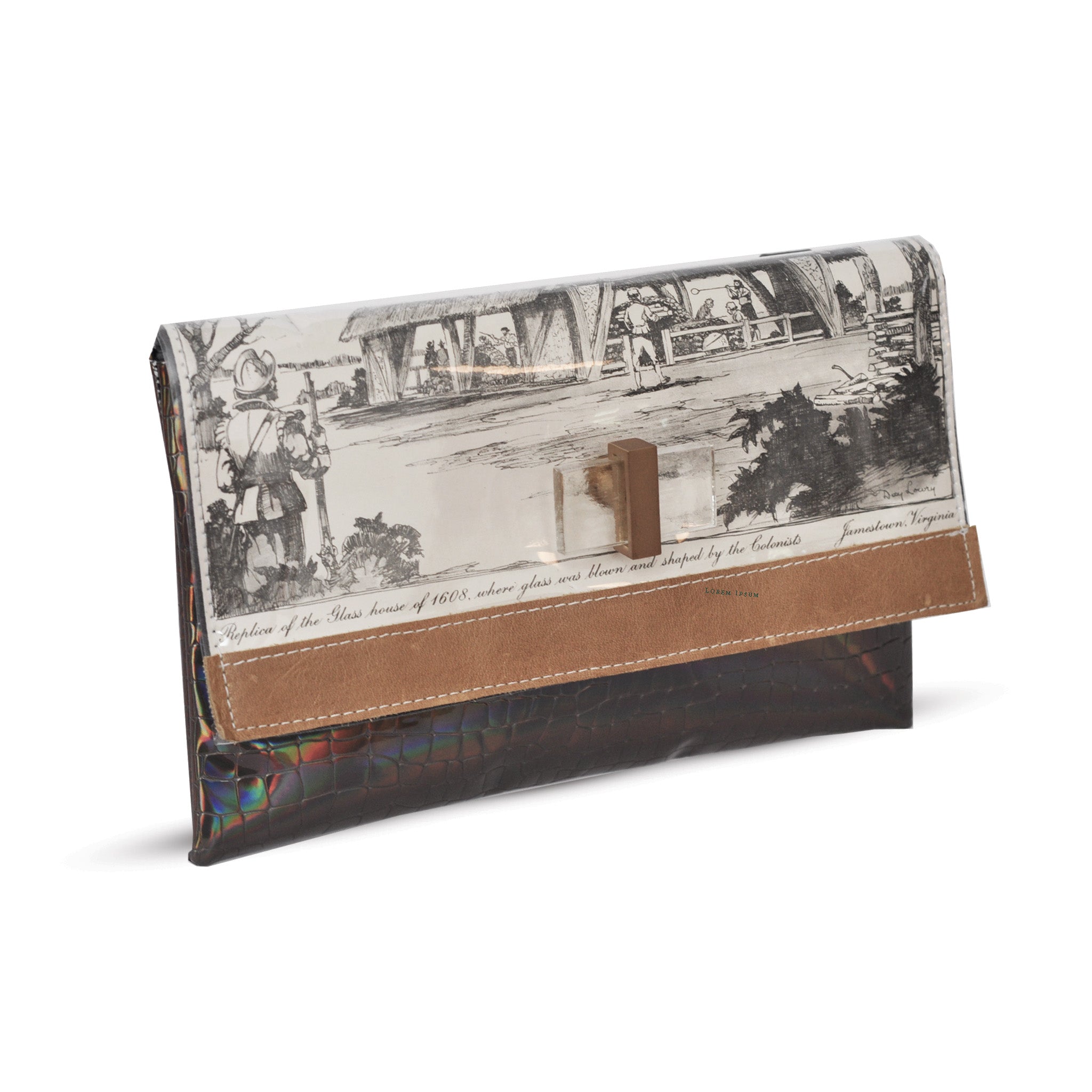 1600's Copperplate Etching - Glass House Clutch