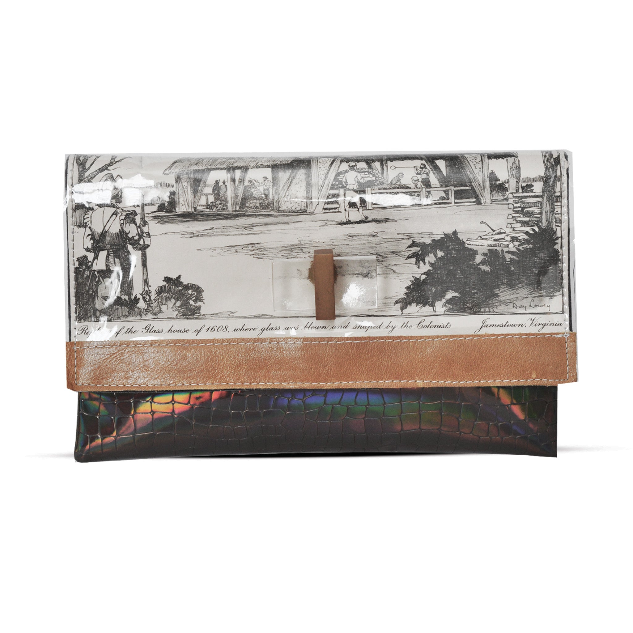 1600's Copperplate Etching - Glass House Clutch