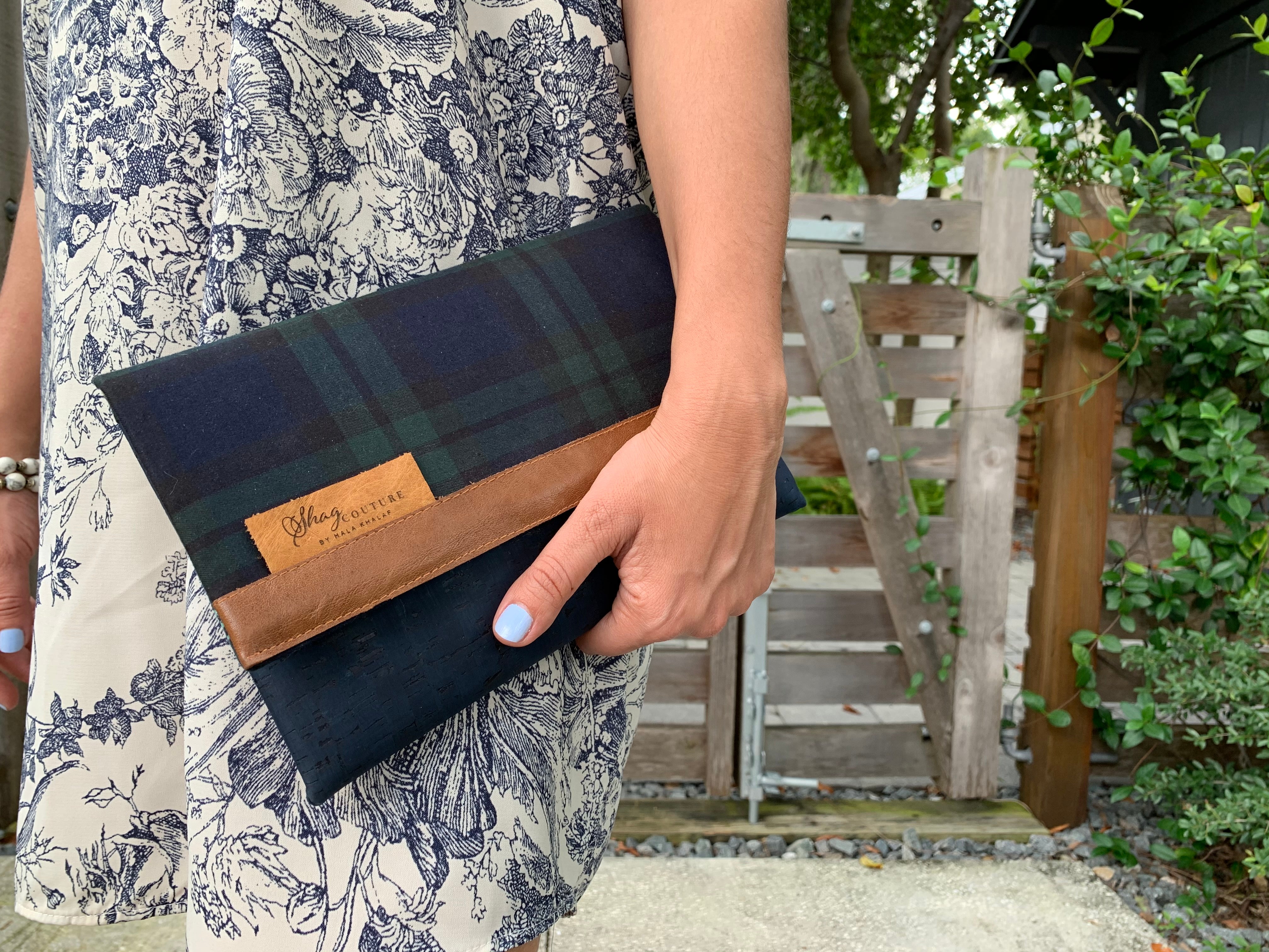 Countryside Plaid Flap Clutch